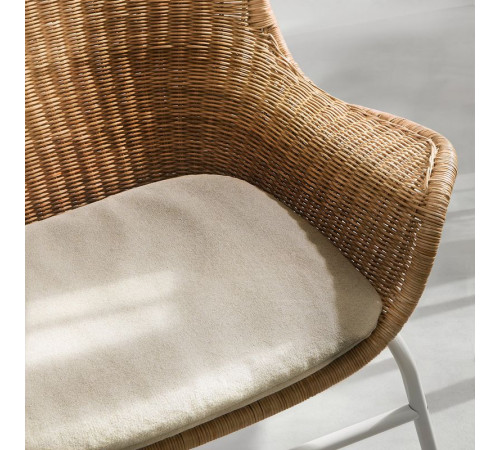 Fotel z poduszką, rattan/Risane naturalny FRYKSÅS 295.631.55