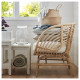Fotel, rattan/Djupvik biały BUSKBO 792.990.16