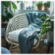 Fotel, rattan/Djupvik biały BUSKBO 792.990.16