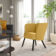 Fotel, Diseröd ciemnożółty HERRÅKRA 305.355.43