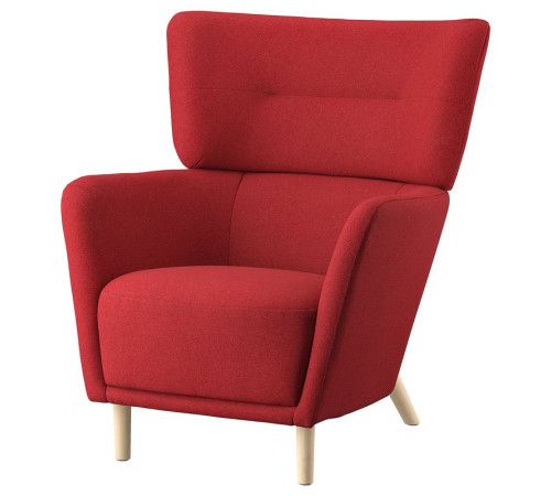 Fotel uszak, Tonerud czerwony OSKARSHAMN 505.216.82