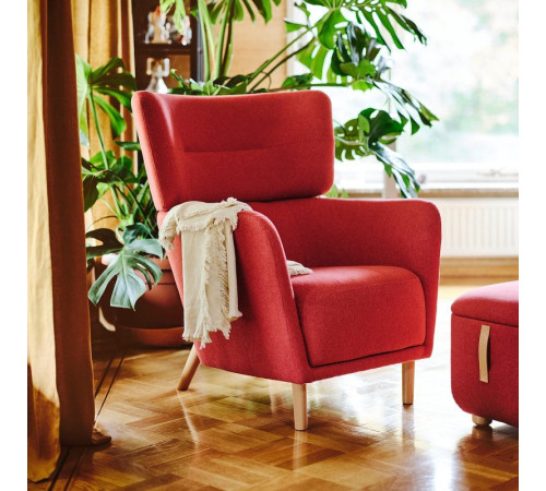 Fotel uszak, Tonerud czerwony OSKARSHAMN 505.216.82
