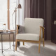Fotel, dąb/Gunnared beżowy EKENÄSET 605.068.98