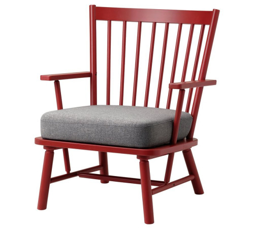 Кресло, коричнево-красное/бежево-серое Tibbleby PERSBOL 705.259.19