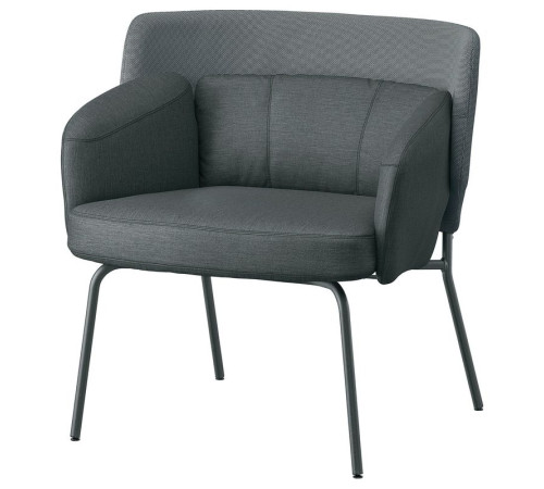 Fotel, Vissle ciemnoszary/Kabusa ciemnoszary BINGSTA 204.460.95