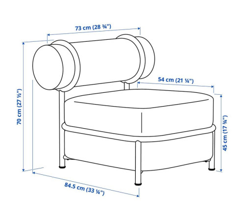 Fotel, nadmuchiwane siedzisko/oparcie/Knäbäck jaskrawozielony IKEA PS 2026 906.232.02