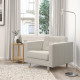 Fotel, Gunnared beżowy/drewno LANDSKRONA 094.353.24