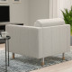 Fotel, Gunnared beżowy/drewno LANDSKRONA 094.353.24
