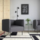 Fotel, Gunnared/ciemnoszary metal LILLEHEM 094.703.03
