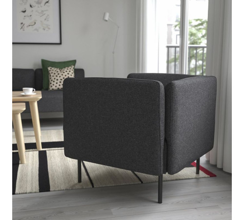 Fotel, Gunnared/ciemnoszary metal LILLEHEM 094.703.03