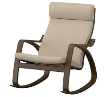 Krzesło bujane, orzech/Kelinge beżowy POÄNG 196.258.42