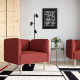 Fotel, Gunnared/brązowoczerwony drewno LILLEHEM 494.702.97