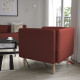 Fotel, Gunnared/brązowoczerwony drewno LILLEHEM 494.702.97