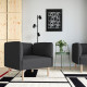 Fotel, Gunnared/ciemnoszary drewno LILLEHEM 794.703.09