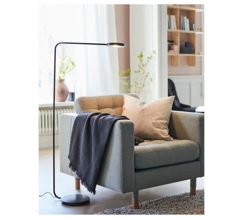 Fotel, Gunnared jasnozielony/drewno LANDSKRONA 892.697.21