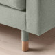 Fotel, Gunnared jasnozielony/drewno LANDSKRONA 892.697.21