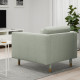 Fotel, Gunnared jasnozielony/drewno LANDSKRONA 892.697.21