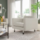 Fotel, Gunnared beżowy/czarny LANDSKRONA 895.275.84