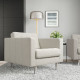 Fotel, Gunnared beżowy/metal LANDSKRONA 994.353.34