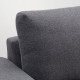 Fotel, z szerokimi podłokietnikami/Gunnared średnioszary VIMLE 994.771.83