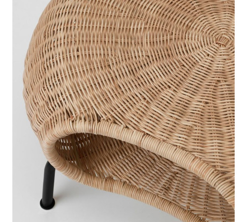 Podnóżek ze schowkiem, rattan/antracyt GAMLEHULT 104.343.09