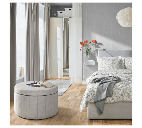 Puf, z pojemnikiem/Kilanda beżowy SIDSJÖ 605.623.42