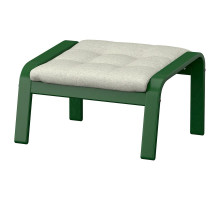 Podnóżek, ciemnozielony/Gunnared beżowy POÄNG 096.254.56
