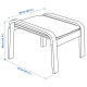 Podnóżek, dąb/Vissle głęboki zielony POÄNG 296.254.41