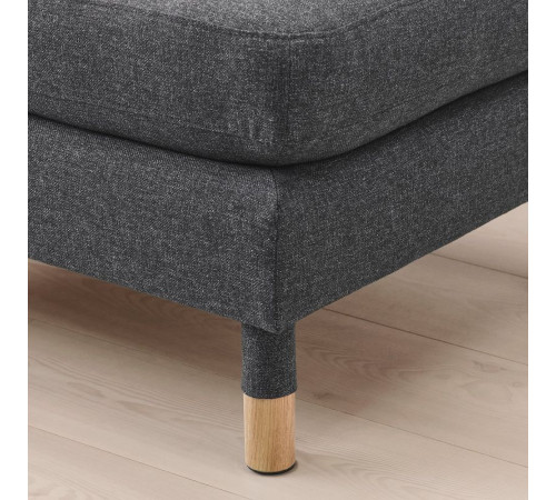 Podnóżek, Gunnared ciemnoszary/drewno LANDSKRONA 892.697.40