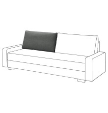 Poducha oparcia 3o sofa rozkładana, ciemnoszary/część zamienna GRÄLVIKEN 604.980.54