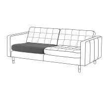 Poducha siedziska sofa 3o, Gunnared/ciemnoszary część zamienna LANDSKRONA 604.991.95