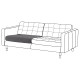 Poducha siedziska sofa 3o, Gunnared/ciemnoszary część zamienna LANDSKRONA 604.991.95