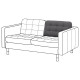 Poducha oparcia sofa 2 os, Gunnared/ciemnoszary część zamienna LANDSKRONA 804.980.29