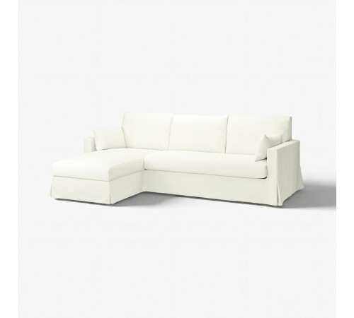 Pokrycie sofa 3o z szezl, lewe, Hallarp biały HYLTARP 405.482.67