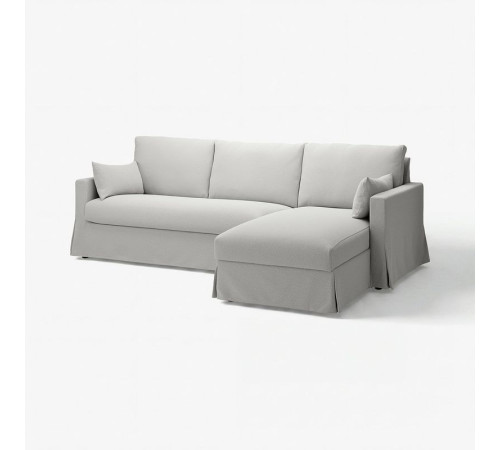 Pokrycie sofa 3o z szezl, prawe, Tallmyra biały/czarny HYLTARP 405.663.17