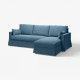 Pokrycie sofa 3o z szezl, prawe, Tallmyra niebieski HYLTARP 505.662.89