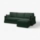Pokrycie sofa 3o z szezl, prawe, Tallmyra ciemnozielony HYLTARP 605.664.96