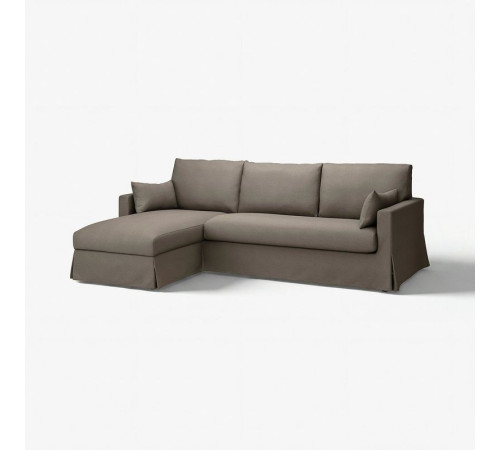 Pokrycie sofa 3o z szezl, lewe, Gransel szarobrązowy HYLTARP 905.482.84