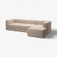 4-osob sofa modułowa z szezlongiem, prawy/Samsala szarobeżowy JÄTTEBO 094.852.05