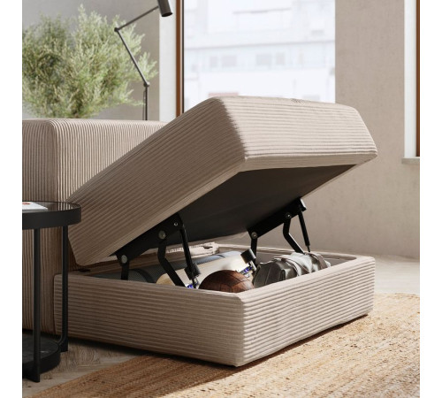 Sofa narożna modułowa, 6-osobowa, Samsala szarobeżowy JÄTTEBO 094.852.53