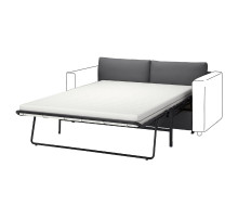 Sekcja 2-os sofa rozkładana, Hallarp szary VIMLE 095.371.05