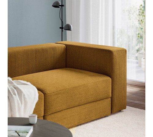Sofa modułowa, 3-osobowa, Samsala żółtobrązowy JÄTTEBO 096.083.29