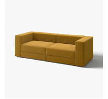 Sofa modułowa, 3-osobowa, Samsala żółtobrązowy JÄTTEBO 096.083.29