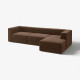4-osob sofa modułowa z szezlongiem, prawy/Samsala ciemnobrązowy JÄTTEBO 096.083.48