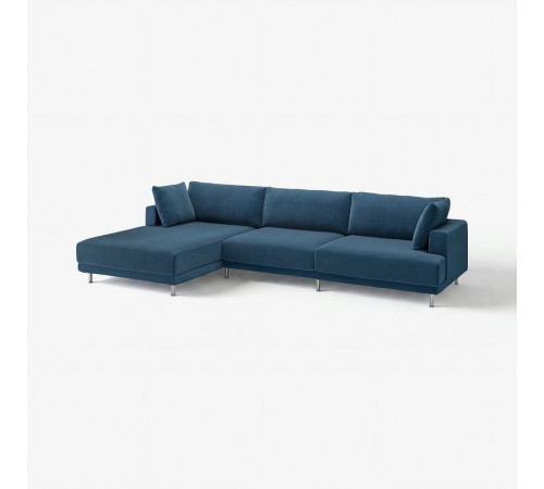 4,5 osobowa sofa modułowa, z szezlongiem, lewy/Samsala granatowy UPPÅKRA 096.130.43