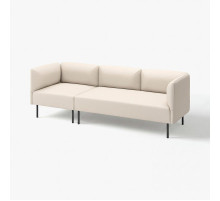 Sofa modułowa, 3-osobowa, Vissle/beżowy metal LILLEHEM 096.177.86