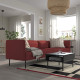 4-osobowa sofa modułowa, Gunnared/brązowoczerwony metal LILLEHEM 195.360.25