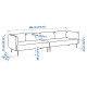 4-osobowa sofa modułowa, Gunnared/brązowoczerwony metal LILLEHEM 195.360.25