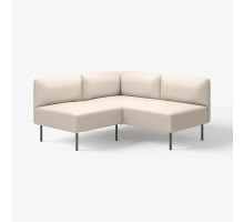 Modułowa sofa narożna, 2-osobowa, Vissle beżowy/metal LILLEHEM 195.362.85