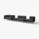 5-os sofa moduł ze stolikiem boczn, Gunnared/ciemnoszary drewno LILLEHEM 195.697.42